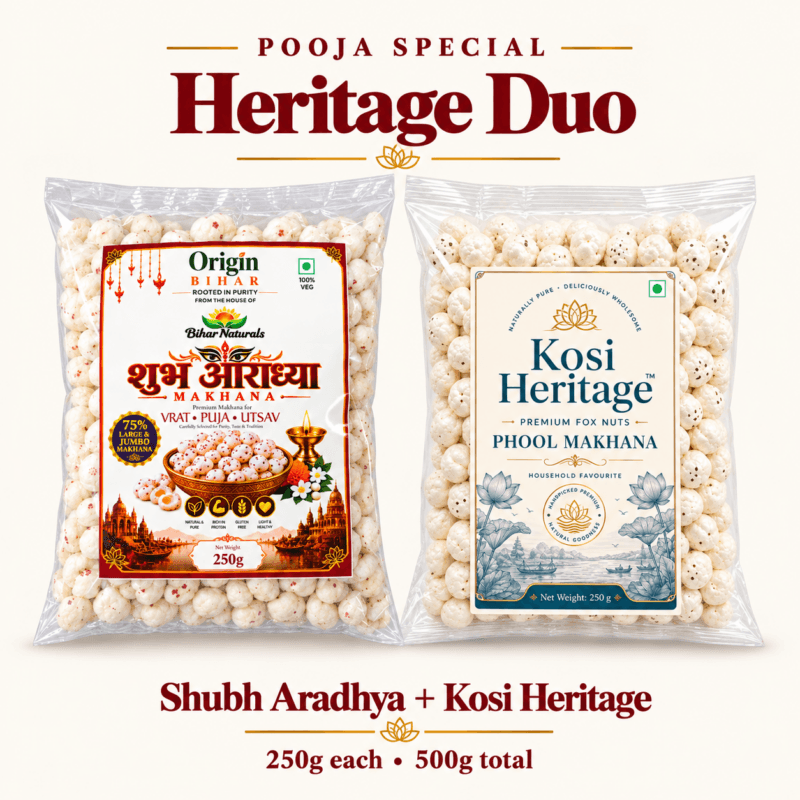 Pooja Heritage Duo: Shubh Aradhya and Kosi Heritage, 250 g each, 500 g total